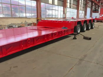 Nieuw Oplegger voor het vervoer van zwaar materieel TITAN 4 Axle 100 Ton Lowboy Trailer for Sale in Zambia: afbeelding 5