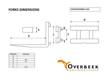 Nieuw Vorken Schaeff SKL / SKS - Forks/Palletgabeln/Palletvorken: afbeelding 5