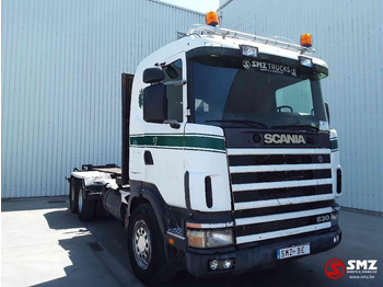 Vrachtwagen met open laadbak SCANIA 144