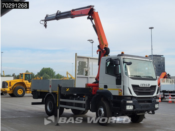 Vrachtwagen met open laadbak, Kraanwagen Iveco Trakker 310 4X2 Palfinger PK14002 EH Crane Kran Rotator Steelsuspension Big-Axle Manual Euro 6: afbeelding 3