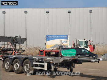 Containertransporter/ Wissellaadbak oplegger Lecitrailer SR3EC 3 axles UNUSED Liftachse Multi'45: afbeelding 3