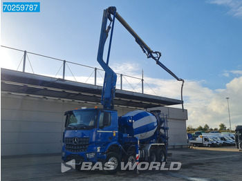 Betonpomp Mercedes-Benz Arocs 3251 8X4 PUMI Putzmeister TMM 24 + Liebherr 7m3 Mixer Retarder Euro 6: afbeelding 2