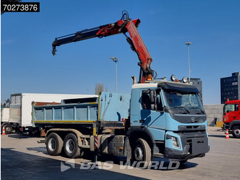Kipper vrachtwagen, Kraanwagen Volvo FMX 420 6X4 Fassi F155A.2.22 Crane 9m3 Big-Axle Automatic Euro 5: afbeelding 2