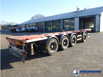 Containertransporter/ Wissellaadbak vrachtwagen D-Tec 4-axle container combi trailer (3 + 1 axles) 20-30-40-45 ft: afbeelding 4