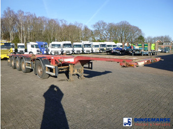 Containertransporter/ Wissellaadbak vrachtwagen D-Tec 4-axle container combi trailer (3 + 1 axles) 20-30-40-45 ft: afbeelding 2