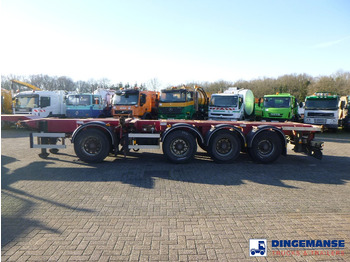 Containertransporter/ Wissellaadbak vrachtwagen D-Tec 4-axle container combi trailer (3 + 1 axles) 20-30-40-45 ft: afbeelding 5