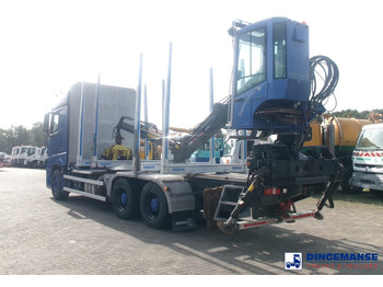 Houttransport, Kraanwagen Mercedes-Benz Actros 2663 6x4 Euro 6 loglift F96 crane timber truck: afbeelding 3