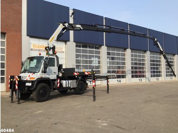 Gemeentelijke machine/ Speciaal, Kraanwagen Unimog U 500 L Palfinger 34 ton/meter laadkraan + FLY-JIB: afbeelding 1