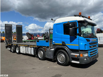 Autovrachtwagen vrachtwagen Scania P 410 8x2 Euro 6 Retarder Autotransporter met hydraulische oprijrampen: afbeelding 4