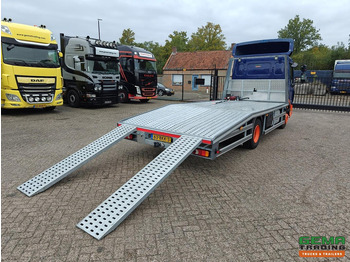 Autovrachtwagen vrachtwagen DAF LF 180 FA 4x2 Dagcab Euro6C - Oprijwagen/Machine transporter 5.3m + Lier 5900kg - Trekhaak - 09/2026 APK - NieuweOPbouw!: afbeelding 2