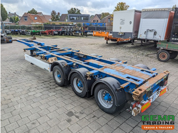 Containertransporter/ Wissellaadbak oplegger Krone SD27 3-Assen BPW Drumbrakes - 5530KG - All Connections - NOT SLIDING (O2048): afbeelding 4