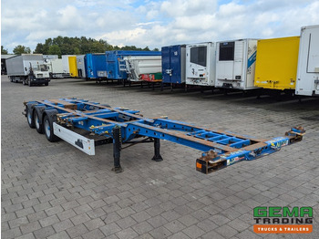 Containertransporter/ Wissellaadbak oplegger Krone SD27 3-Assen BPW Drumbrakes - 5530KG - All Connections - NOT SLIDING (O2048): afbeelding 3