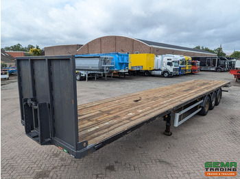 Open bak met boorden oplegger TRACON