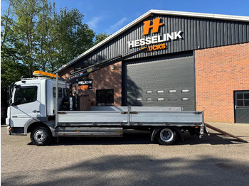 Autovrachtwagen vrachtwagen, Kraanwagen Mercedes-Benz Atego 818 Machinery transporter + Hiab Crane 288.360KM NL Truck: afbeelding 2