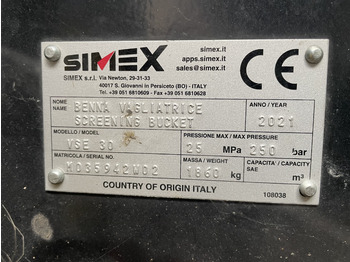 Puinbak voor Graafmachine Simex VSE Siebschaufeln m. hydr. WELLENVERSTELLUNG: afbeelding 4