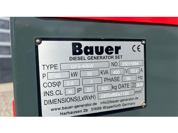 Industrie generator Bauer GFS-40 ATS, 40 kW/50 kVA Fabriksny generator: afbeelding 4