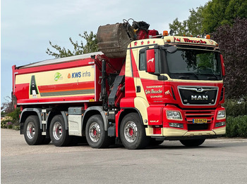 Kipper vrachtwagen, Kraanwagen MAN TGS 43-460 WVT WIDESPREAD!!Z-Kraan/Kipper EURO 6!!263tkm!MANUELL!!ZERO EMISSIE 05-29: afbeelding 4
