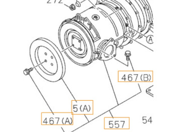 Motor en onderdelen CASE
