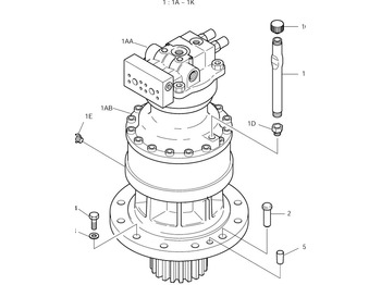 Zwenkmotor DOOSAN
