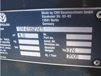 Voorladerbak NEW HOLLAND