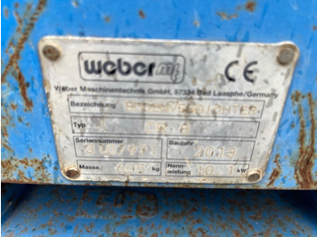 Trilplaat Weber CR 8: afbeelding 4