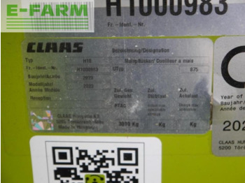 Maiskolvenplukker CLAAS corio 875 fc conspeed: afbeelding 5