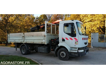 Vrachtwagen Camion benne avec grue - Renault Midlum 2001 293846kms: afbeelding 3 Vrachtwagen Camion benne avec grue - Renault Midlum 2001 293846kms: afbeelding 3