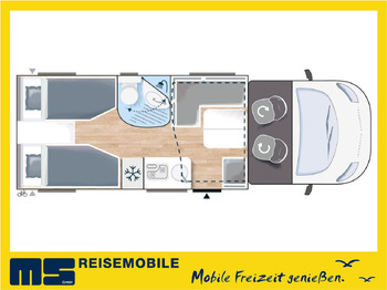 Half integraal camper CHAUSSON