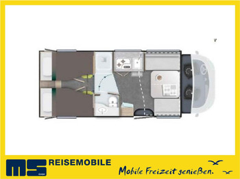 Half integraal camper CHAUSSON