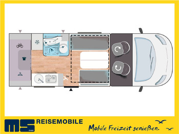 Half integraal camper Chausson X 650 EXCLUSIVE LINE / 140PS- 9G / XXL - HUBBETT: afbeelding 2