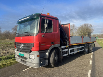 Vrachtwagen met open laadbak, Kraanwagen Mercedes-Benz ACTROS 2832: afbeelding 3