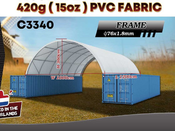Opslagtank Rhino-Cross-Shelter C3340 - 12x10x3,6 m: afbeelding 2