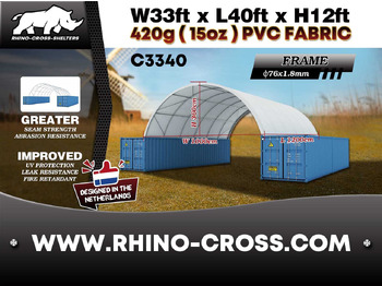 Opslagtank Rhino-Cross-Shelter C3340 - 12x10x3,6 m: afbeelding 3