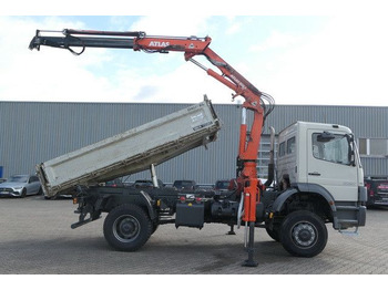 Kipper vrachtwagen, Kraanwagen Mercedes-Benz 1828 Atego 4x4, Atlas AK 105.1, Funk, Hydr., AHK: afbeelding 2