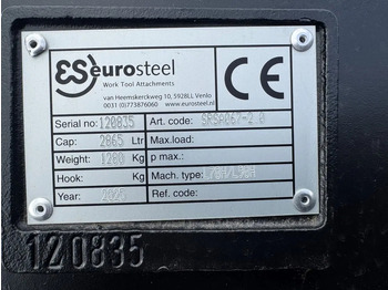 Wiellader Eurosteel Volvo L70-L90  2.80 Breed 2025 NIEUW !!: afbeelding 5