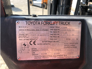 Elektrische heftruck Toyota 1.6 ton Triplex Freelift Sideshift Elektra Heftruck: afbeelding 3