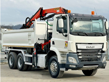 Nieuw Kipper vrachtwagen, Kraanwagen DAF CF 410 * Kipper 4,90 m + PK 16001 - K B * 6x4: afbeelding 4