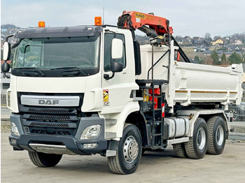 Nieuw Kipper vrachtwagen, Kraanwagen DAF CF 410 * Kipper 4,90 m + PK 16001 - K B * 6x4: afbeelding 5