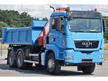 Kraanwagen, Kipper vrachtwagen MAN TGS 26.400 Kipper 4,60m*PK F130A.22 + FUNK/6x4: afbeelding 4