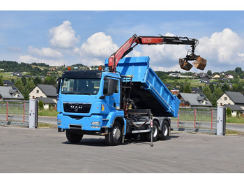 Kraanwagen, Kipper vrachtwagen MAN TGS 26.400 Kipper 4,60m*PK F130A.22 + FUNK/6x4: afbeelding 2