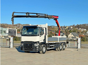 Kraanwagen, Vrachtwagen met open laadbak Renault C 380 *PRITSCHE 6,80m * PK 18002-EH C + FUNK*6x4: afbeelding 2