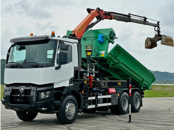 Kraanwagen Renault C 430 *KIPPER 5,10 m + PK 16001 - K B* 6x4: afbeelding 3