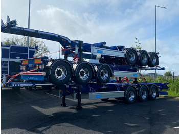Containertransporter/ Wissellaadbak oplegger D-TEC