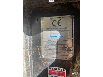 Hydraulische hamer voor Bouwmachine Soosan SQ120: afbeelding 3