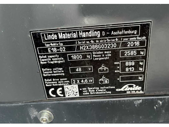 Elektrische heftruck Linde E18-02: afbeelding 5