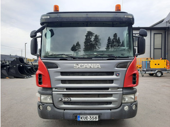 Autovrachtwagen vrachtwagen Scania P380 8x2 koneenkuljetusauto: afbeelding 4
