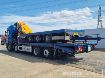 Vrachtwagen met open laadbak voor het vervoer van zwaar materieel 2016 Scania R490: afbeelding 3