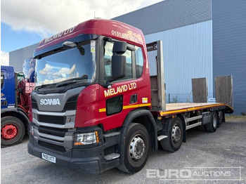 Vrachtwagen met open laadbak SCANIA P 410