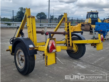 Machinetransporter TWS 3 Ton Single Axle Hydraulic Adjustable Cable Reel Trailer: afbeelding 3