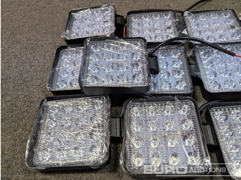 Bouwmaterieel Unused LED Work Lights, 48w, 12V/24V, Adjustable Bracket, IP67 Waterproof, 6000k White (10 of): afbeelding 3